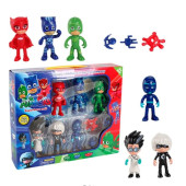 Pijamaskeliler Pjmasks Çizgi Film Karakterleri 6'Lı Figür - 3