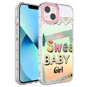 Apple iPhone 14 Plus Kılıf Kamera Korumalı Renkli Desenli Korn Kapak - 8