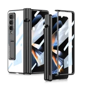Samsung Galaxy Z Fold 4 Kılıf 360 Koruyuculu Standlı Kalem Bölmeli Kapak - 2