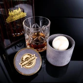 Perlotus Jupiter Seri Küre Granit Mermer Viski Taşı Premium Kutusunda - 1