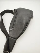 Erkek Deri Badi Bag Çanta Spor Model Siyah Renk - 11