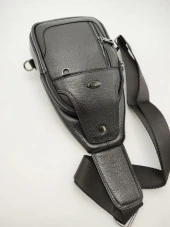 Erkek Deri Badi Bag Çanta Spor Model Siyah Renk - 3