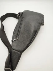 Erkek Deri Badi Bag Çanta Spor Model Siyah Renk - 6