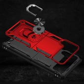 Samsung Galaxy Z Flip 3 Kılıf Yüzüklü Zırh Tank Vega - 5