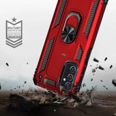 Samsung Galaxy M52 Kılıf Yüzüklü Zırh Tank Vega - 7