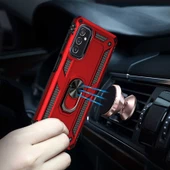 Samsung Galaxy M52 Kılıf Yüzüklü Zırh Tank Vega - 6