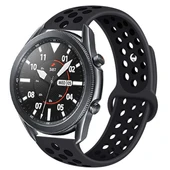 Samsung Galaxy Watch 3 45mm Kordon Delikli Spor Kordon - 12