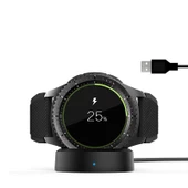 Samsung Galaxy Watch Gear S2 S3 S4 Sort Usb Akıllı Saat Şarj Kablosu Standı - 4