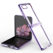 Samsung Galaxy Z Flip Kılıf Şeffaf Kıpta Kapak - 1