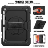 Apple iPad 9. 8. 7. Nesil 10.2" Kılıf Defender Askılı Pars Case Fuji 2019 2020 2021 2022 - 7