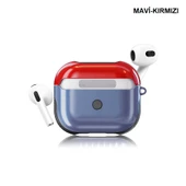 Apple Airpods 3. Nesil ile uyumlu Kılıf Shockproof Silikon Renkli Uyumlu Kılıf - 3