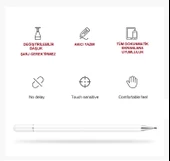 Dokunmatik Passive Stylus Kalem Tablet Telefon Bilgisayar Kalemi 2 in 1 - 6