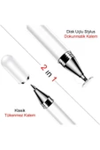 Dokunmatik Passive Stylus Kalem Tablet Telefon Bilgisayar Kalemi 2 in 1 - 4