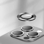 Apple iPhone 12 Pro Max Kamera Lens Koruyucu Çerçeveli Koruyucu CL-07 - 4