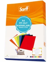 Sarff 450 Micron A4 Şeffaf YEŞİL PP KAPAK 50 li Paket - 1