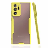 Samsung Galaxy Note 20 Ultra Kılıf Kenar Renkli Kamera Korumalı Mat Kapak - 9