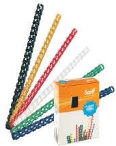 Sarff 25mm.SİYAH DELUX Plastik Spiral 50  Adet - 2