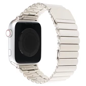Apple Watch 10 42mm - 38/40/41mm Kordon Mıknatıslı Baklalı Metal Kordon 2/3/4/5/6/se/7/8/9 - 3