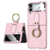 Samsung Galaxy Z Flip 3 Kılıf Flip Ring Kıpta Kapak - 3