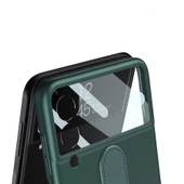 Samsung Galaxy Z Flip 3 Kılıf Flip Ring Kıpta Kapak - 10