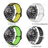 Xiaomi Mi Watch Color 1 / 2 Kordon Delikli Spor Kordon - 4