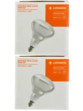 Osram Ledvance 250W Şeffaf Infrared Isıtıcılı E27 Duylu Halojen Ampul (2 Adet) - 1