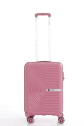 Mçs Kabin Boy Kırılmaz Polipropilen Valiz Koyu Pudra V374 thumbnail 1