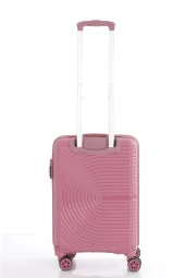 Mçs Kabin Boy Kırılmaz Polipropilen Valiz Koyu Pudra V374 thumbnail 3