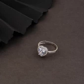 Kalpli 14 Ayar Altın Tektaş Yüzük thumbnail 5