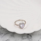 Kalpli 14 Ayar Altın Tektaş Yüzük thumbnail 4