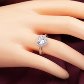 Kalpli 14 Ayar Altın Tektaş Yüzük thumbnail 2