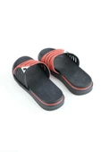 Gezer Eva Yazlık Erkek Kaydırmaz Taban Terlik Kırmızı-Siyah - 3