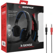 Rampage SN-R9 X-SENSE Siyah/Mavi Gaming Oyuncu Mikrofonlu Kulaklık - 8