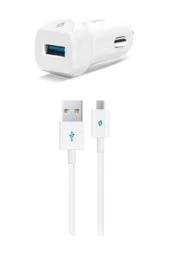 Ttec SpeedCharger QC 3.0 Araç Şarj Aleti + Micro USB Kablo - 1