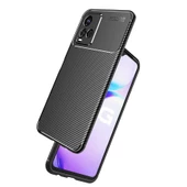 Vivo Y21S Kılıf Karbon Silikon Case Kapak thumbnail 9