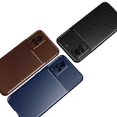 Vivo V21 Kılıf Karbon Silikon Case - 7