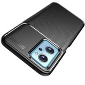 Oppo A96 4G Kılıf Karbon Silikon Case Kapak - 6