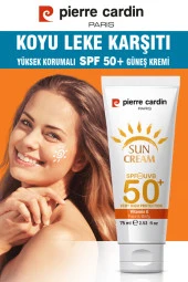 Pierre Cardin SPF 50 Leke Karşıtı Yüksek Koruyucu Yüz Güneş Kremi 75 ML Normal Ve Kuru Ciltler İçin - 3