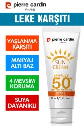 Pierre Cardin SPF 50 Leke Karşıtı Yüksek Koruyucu Yüz Güneş Kremi 75 ML Normal Ve Kuru Ciltler İçin - 4