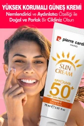 Pierre Cardin SPF 50 Leke Karşıtı Yüksek Koruyucu Yüz Güneş Kremi 75 ML Normal Ve Kuru Ciltler İçin - 6