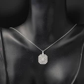 14 Ayar Baget Taşlı Beyaz Altın Set thumbnail 7