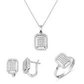 Coronet Beyaz Altın Baget Spor Set thumbnail 1