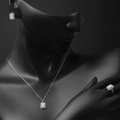 Coronet Beyaz Altın Baget Spor Set thumbnail 3