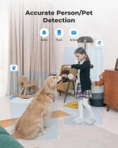 Reolink İç Mekan Güvenlik Kamerası, 5MP Süper HD Takılabilir WiFi Kamera - 4
