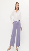 Oslo Belden Bağlamalı Lastikli Pantolon - (38-46) - 71126 - Lila thumbnail 2