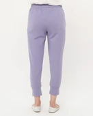 Step Paçası Manşetli Beli Lastikli Pantolon - (38-46) - 71125 - Lila - 4