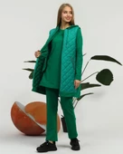 Minimal Kapitoneli Yelekli Spor Üçlü Takım - 70060.111 - Beneton Yeşil thumbnail 5