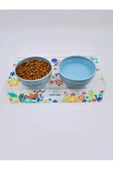 PetMagic Akrilik Pleksi Evcil Hayvan Renkli Seramik Kaseli Mama ve Su Kabı- İlk Bahar Baskılı - 8