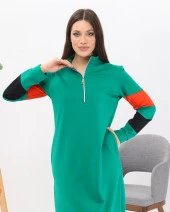 Kol Detaylı Sweat Elbise - 71020.111 - Benetton Yeşil - 3