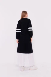 Gupse Kolları Şeritli Eteği Detaylı Spor Elbise - 71079.015 - Lacivert - 4